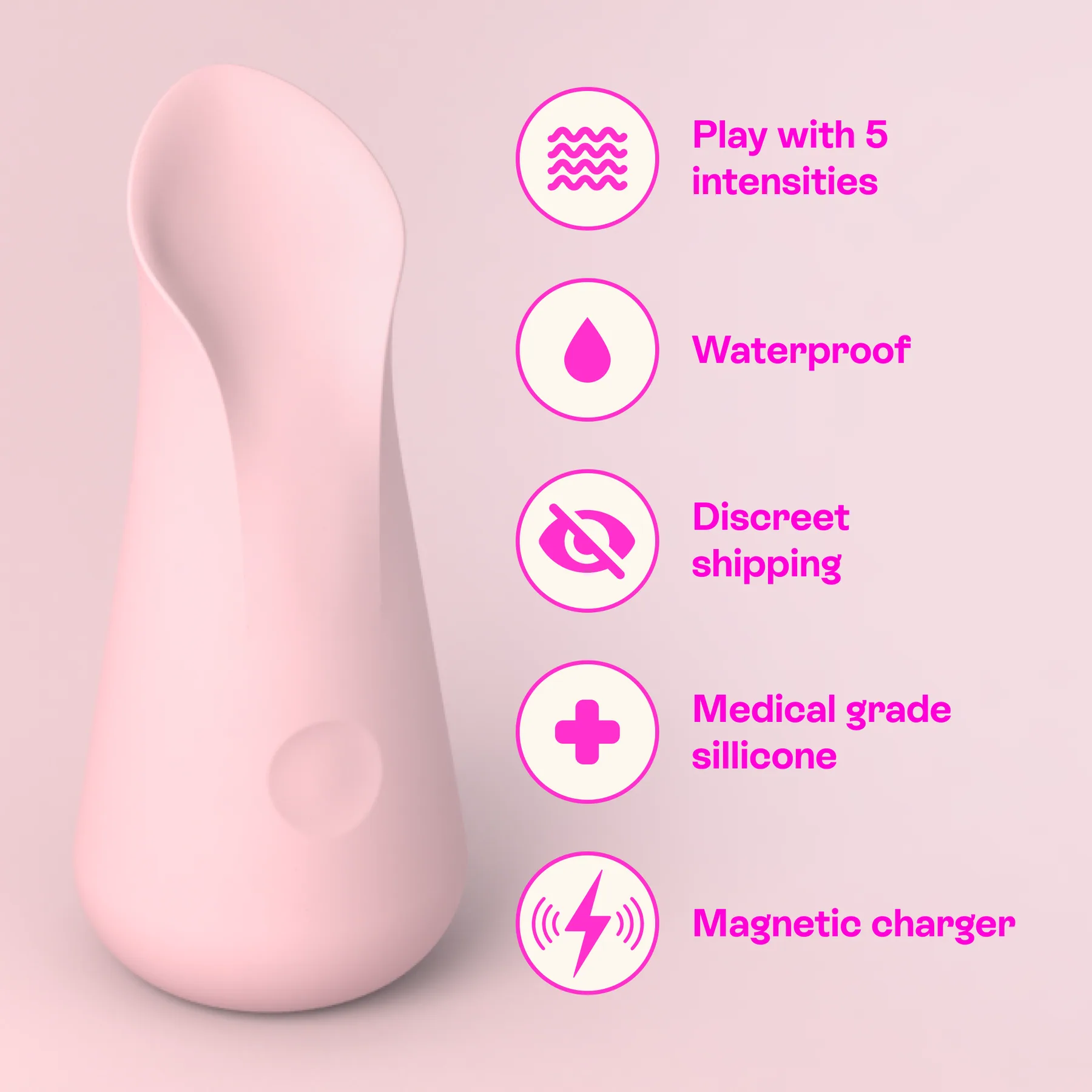 Uno vibrator — detail close-up